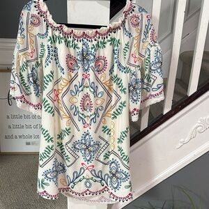 Flying Tomato Multicolor Boho Blouse